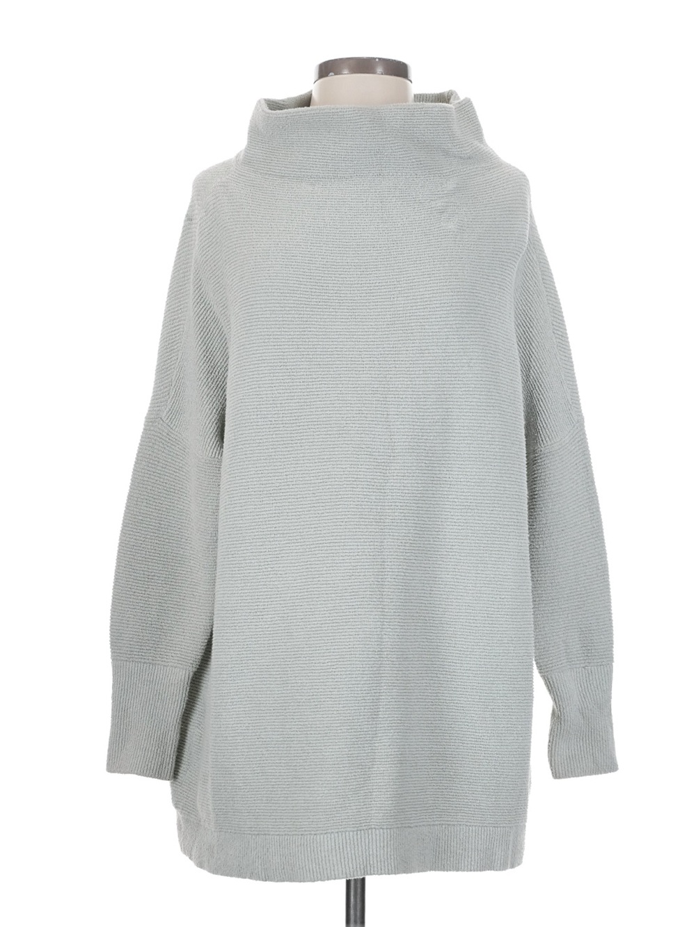 Free People Oversized Turtleneck Sweater in Pale Sage